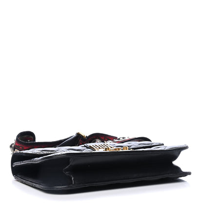 Christian Dior Lambskin Cannage Large Dioraddict Flap Bohemian Strap Black 3 of 4