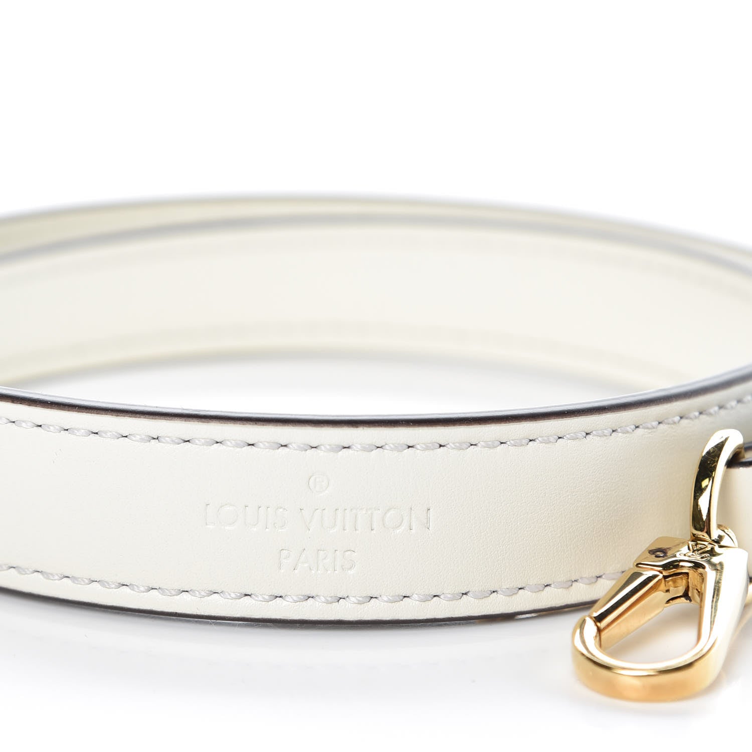 Louis Vuitton Calfskin Montaigne Shoulder Strap Ivory 3 of 4