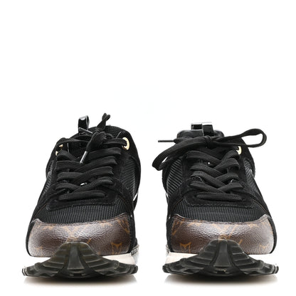 Louis Vuitton Suede Monogram Run Away Sneakers 38 Black 3 of 8