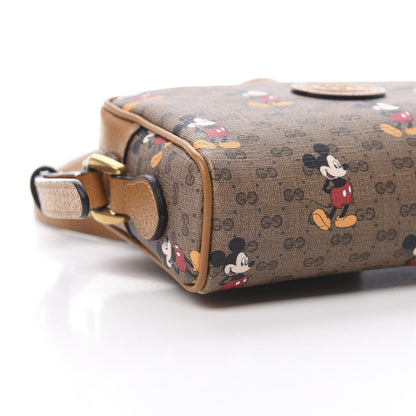 Gucci X DISNEY Mini Vintage GG Supreme Monogram Mickey Mouse Shoulder Bag Beige Vintage Sun Oil 9 of 11