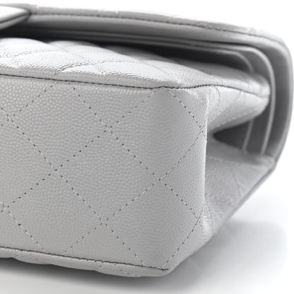 Chanel Caviar Quilted Small Double Flap Grey 9 of 9
