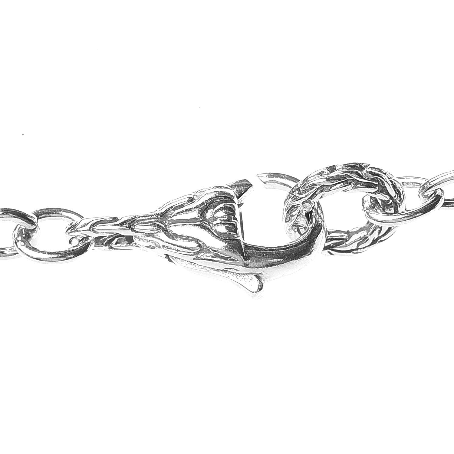 John Hardy Sterling Silver Classic Chain Bib Necklace 4 of 5