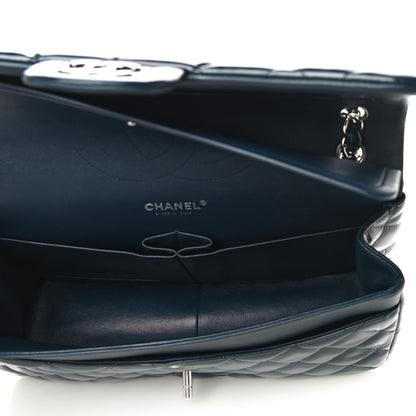 Chanel Patent Quilted Jumbo Double Flap Navy 5 of 13