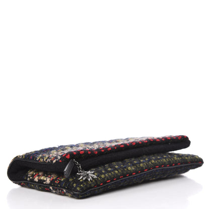 Chanel Tweed Quilted CC Beauty Clutch Black 4 of 9