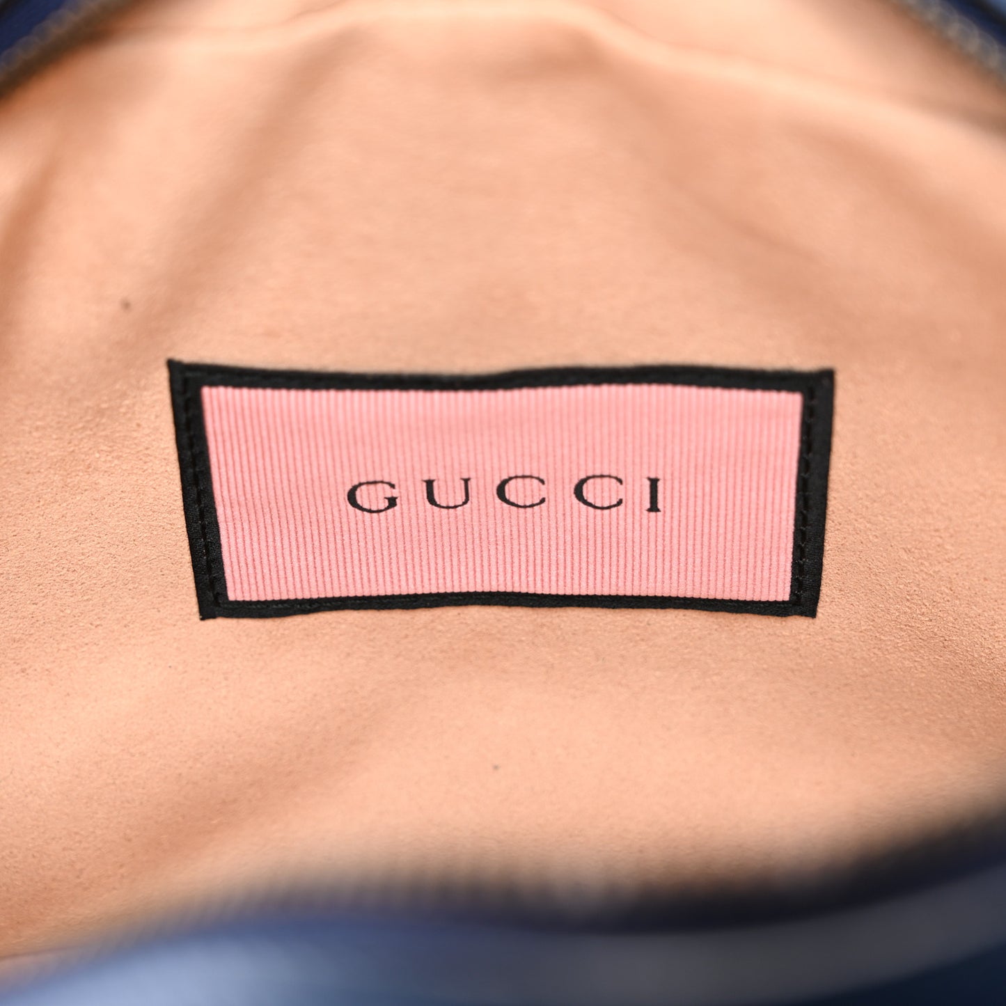 Calfskin Matelasse GucciGhost Small GG Marmont Chain Shoulder Bag Blue Agata Hibiscus Red