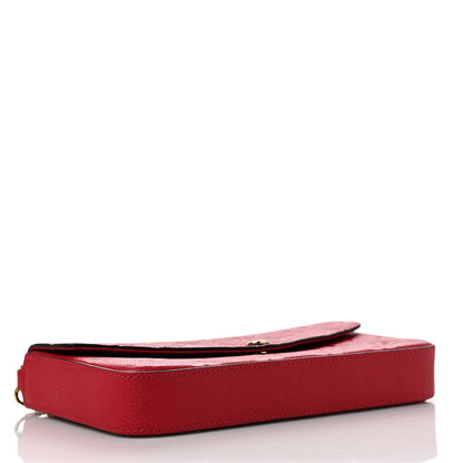 Louis Vuitton Empreinte Pochette Felicie Chain Wallet Scarlet 5 of 10