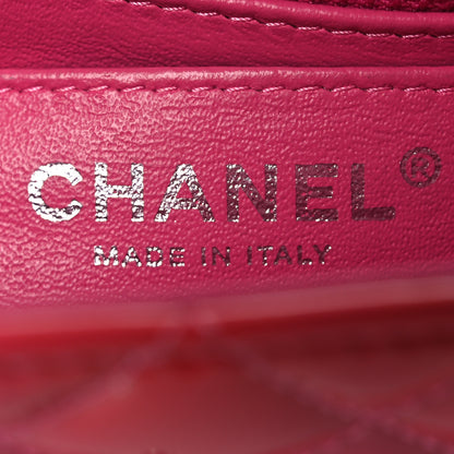 Chanel Patent Quilted Mini Square Flap Pink 6 of 11