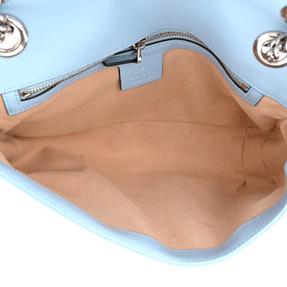 Gucci Calfskin Matelasse Small GG Marmont Shoulder Bag Porcelain Light Blue 5 of 10