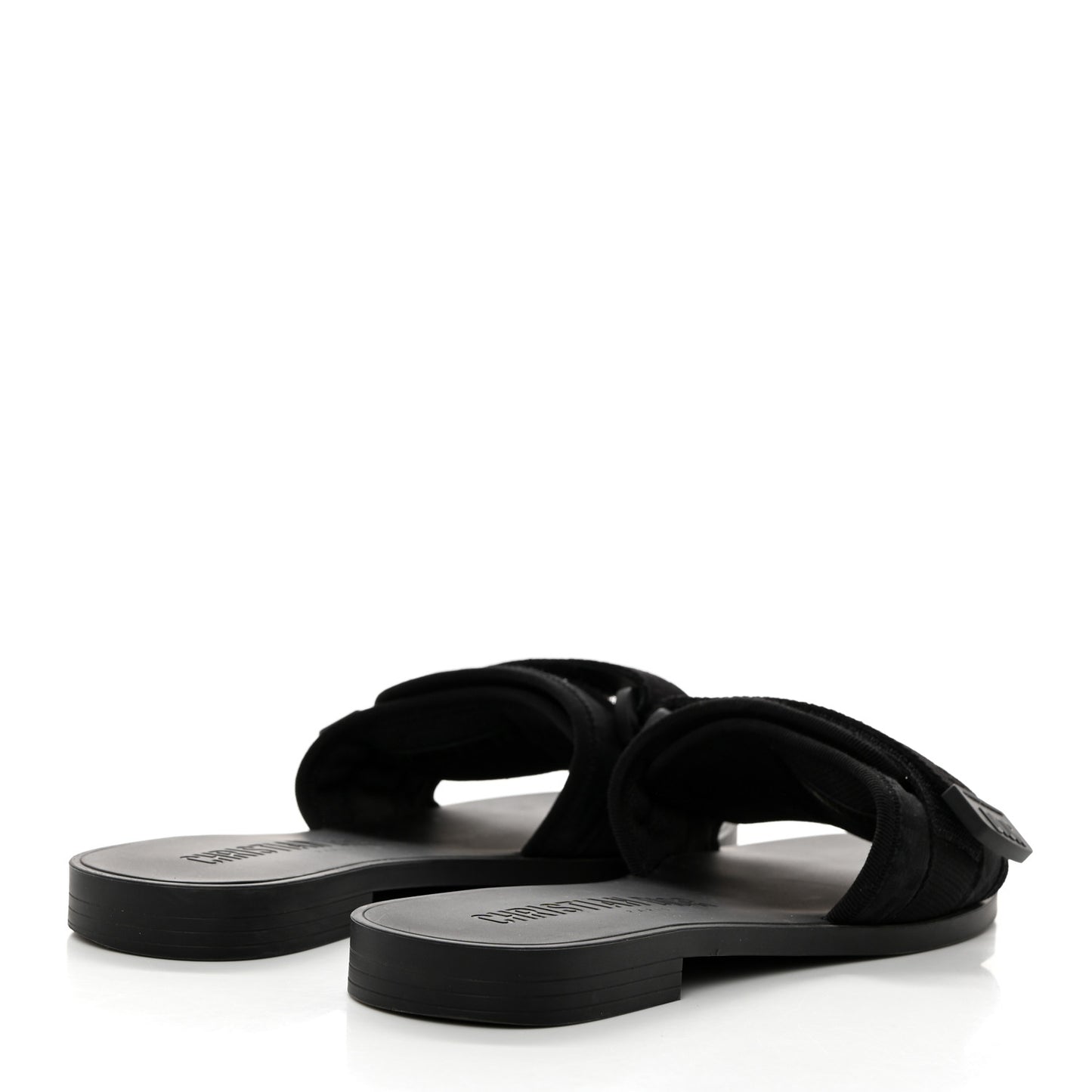 Technical Stretch Fabric Camouflage Dio(r)evolution Slide Sandals 38 Black Military