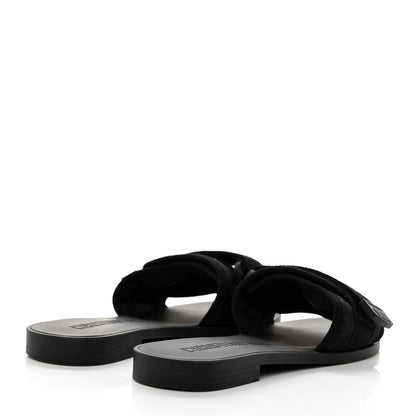 Christian Dior Technical Stretch Fabric Camouflage Dio(r)evolution Slide Sandals 38 Black Military 4 of 8