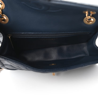 Chanel Caviar Quilted Medium Sweet Classic Flap Navy Blue 5 of 10
