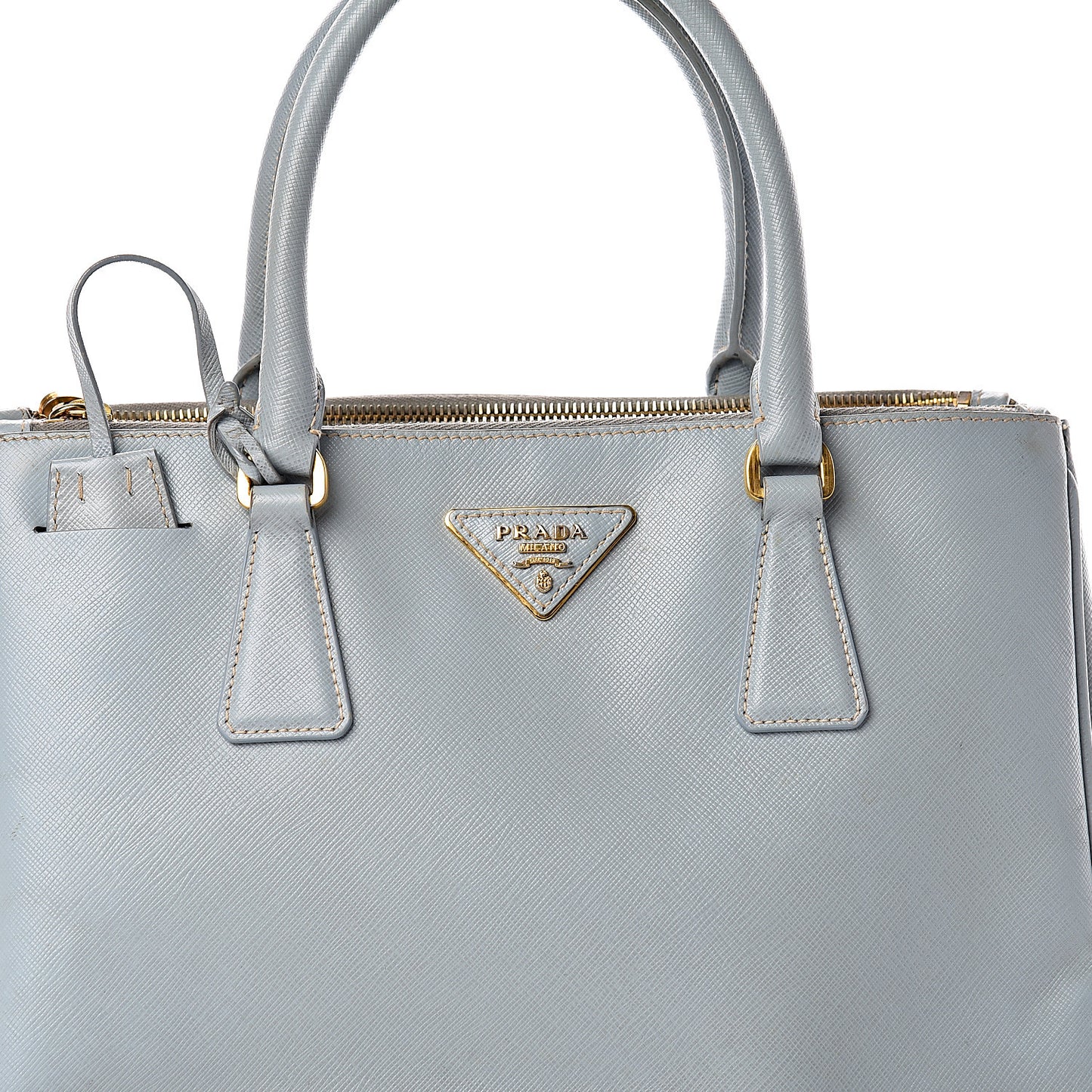 Saffiano Small Galleria Double Zip Tote Lago
