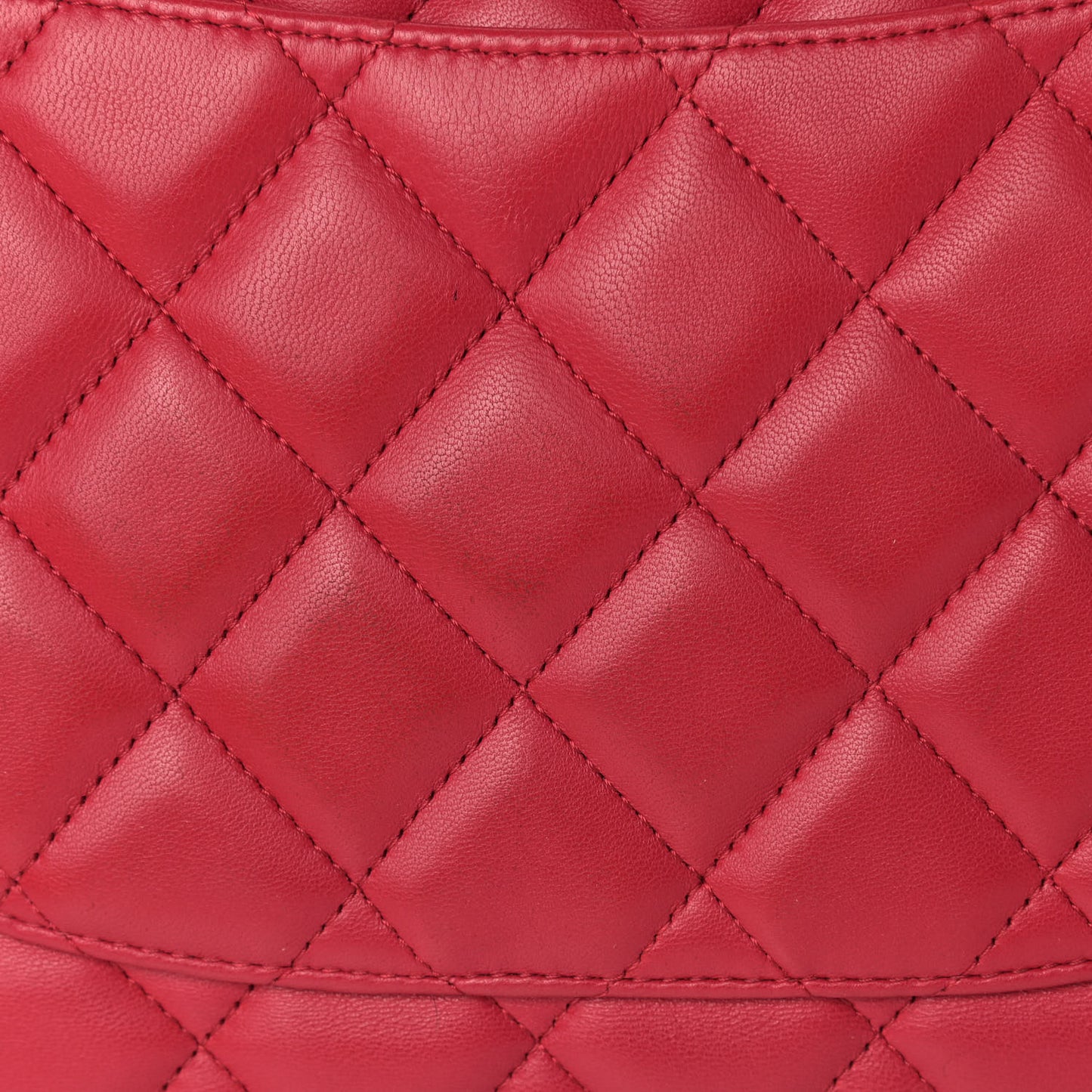 Lambskin Quilted Jumbo Single Flap Dark Pink