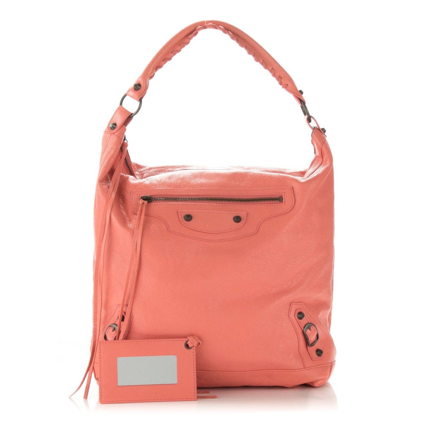 Agneau Classic Hardware Day Hobo Rose Azalee