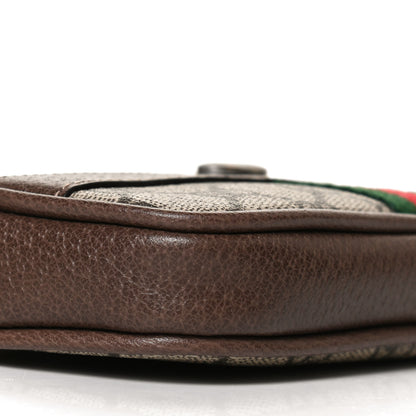 Gucci GG Supreme Monogram Ophidia Phone Case Wristlet Brown 8 of 9