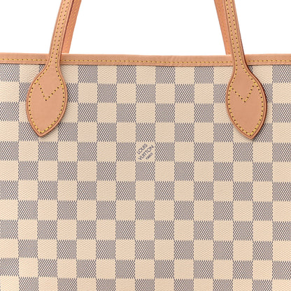 Louis Vuitton Damier Azur Neo Neverfull MM Rose Ballerine 7 of 10