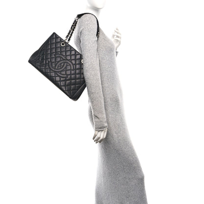 Chanel Caviar Quilted Grand Shopping Tote GST Black 2 of 11