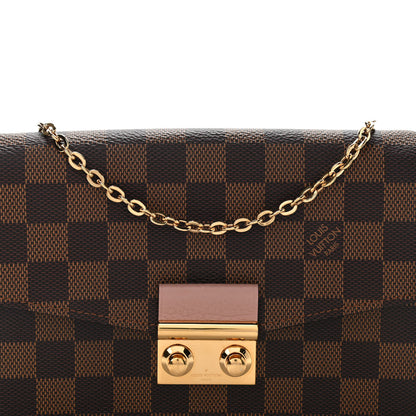 Louis Vuitton Damier Ebene Croisette Chain Wallet Magnolia 8 of 10