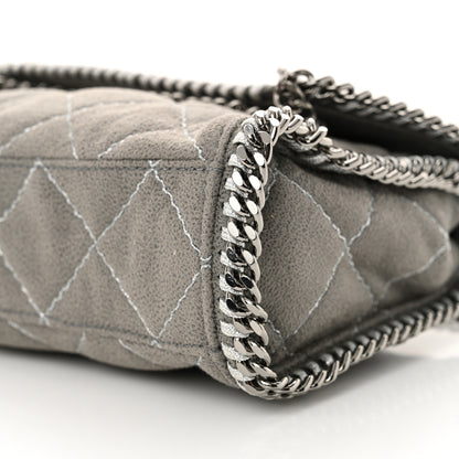 Stella McCartney Shaggy Deer Quilted Mini Falabella Tote Grey 10 of 10