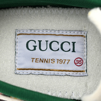 Gucci X LIBERTY OF LONDON Canvas Web Holly Print Womens 1977 Tennis Sneakers 35 Black Peach Mystic White 7 of 7