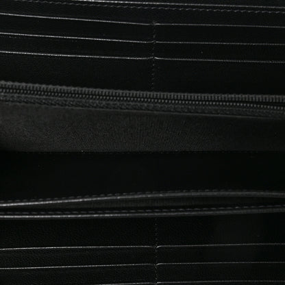 Chanel Lambskin Quilted 19 Long Zipped Around Wallet Black 5 of 7