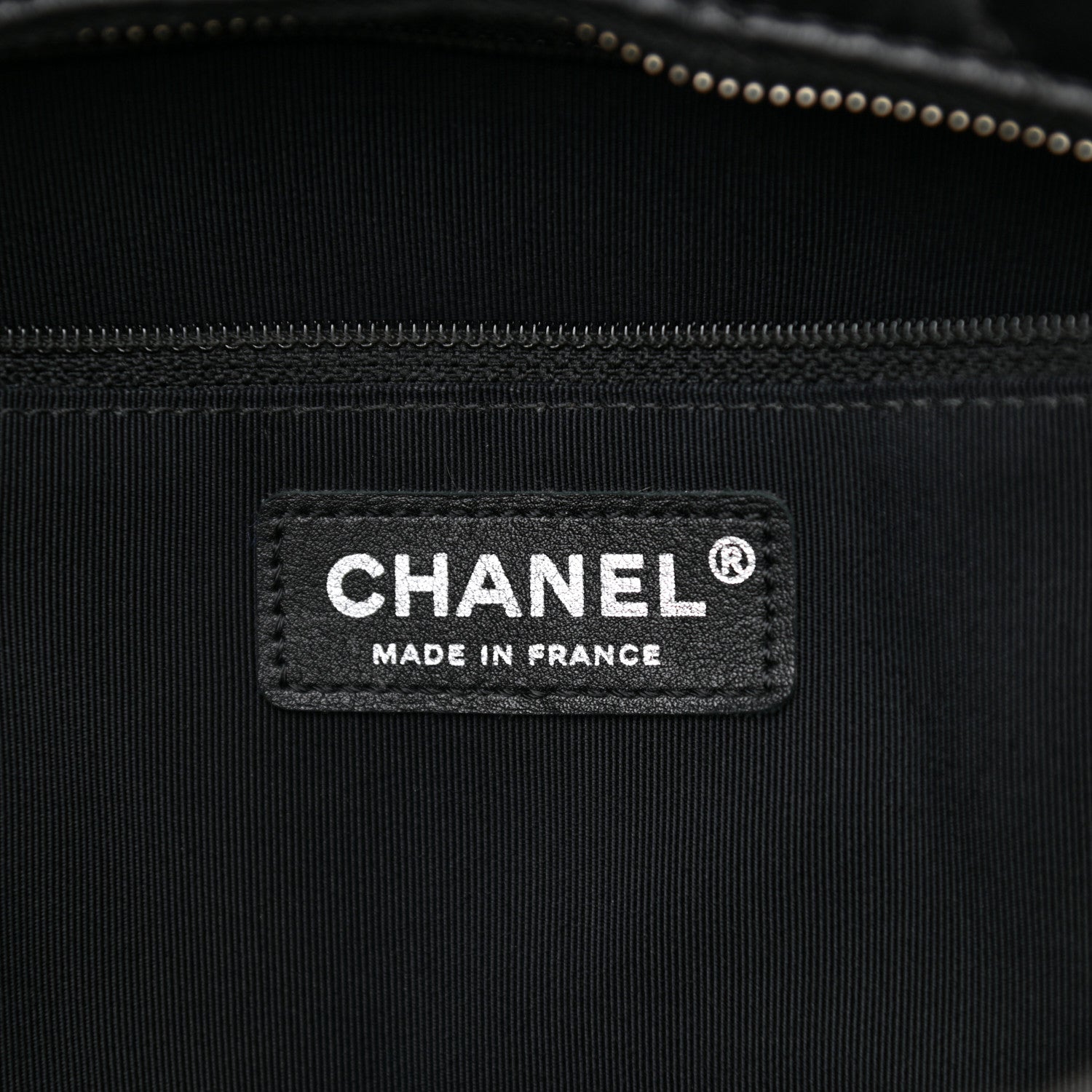 Chanel Lambskin Surpique Chevron Quilted Tote Black 6 of 11