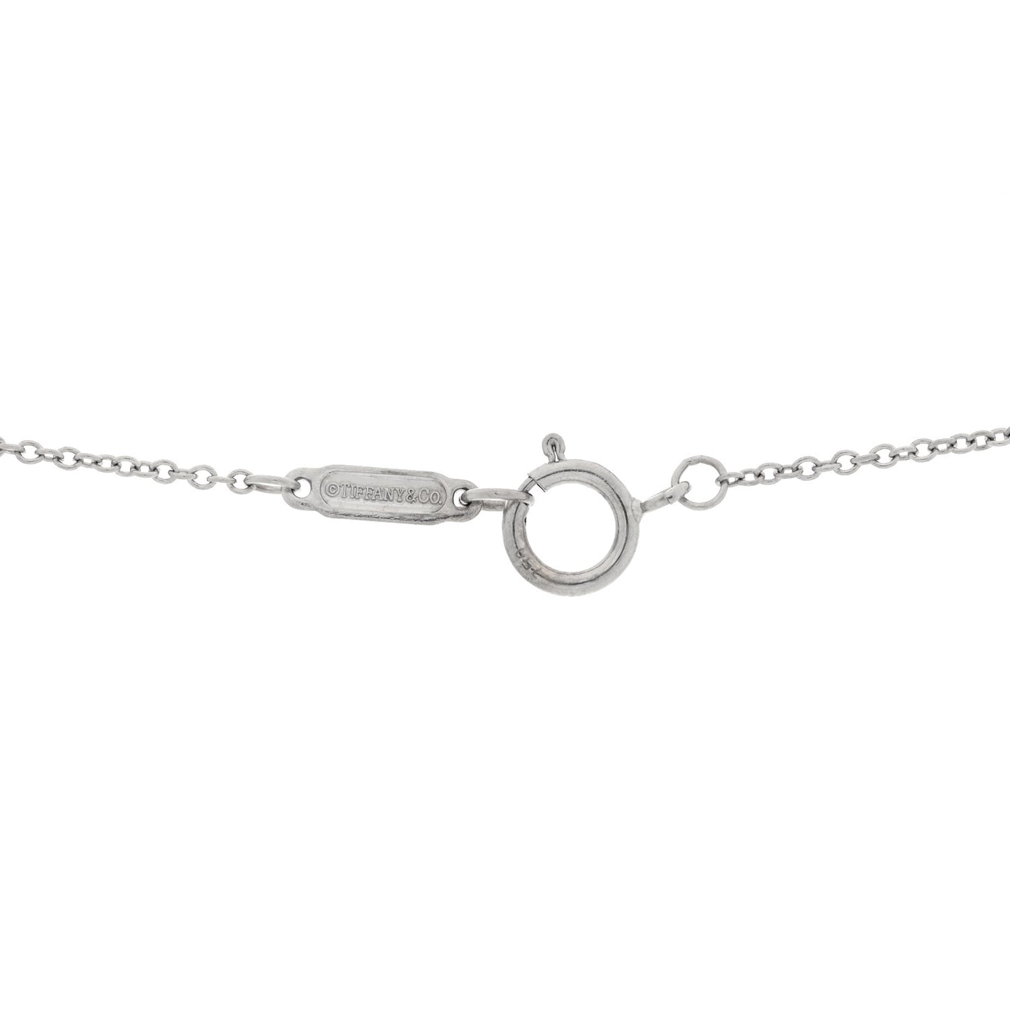 Platinum Diamond .32ctw Circlet Pendant Necklace