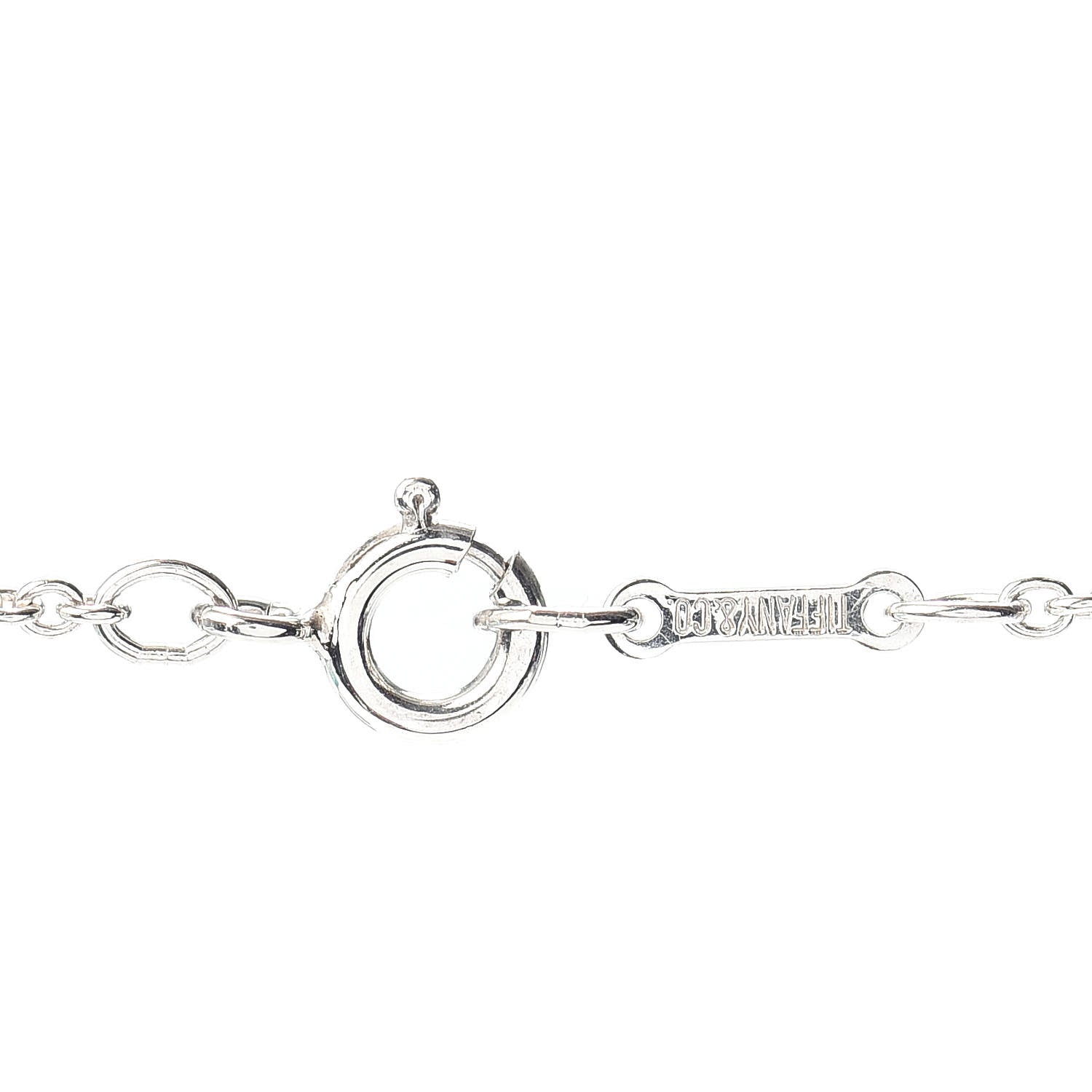 Tiffany Sterling Silver 20mm Elsa Peretti Bean Pendant Necklace 4 of 4