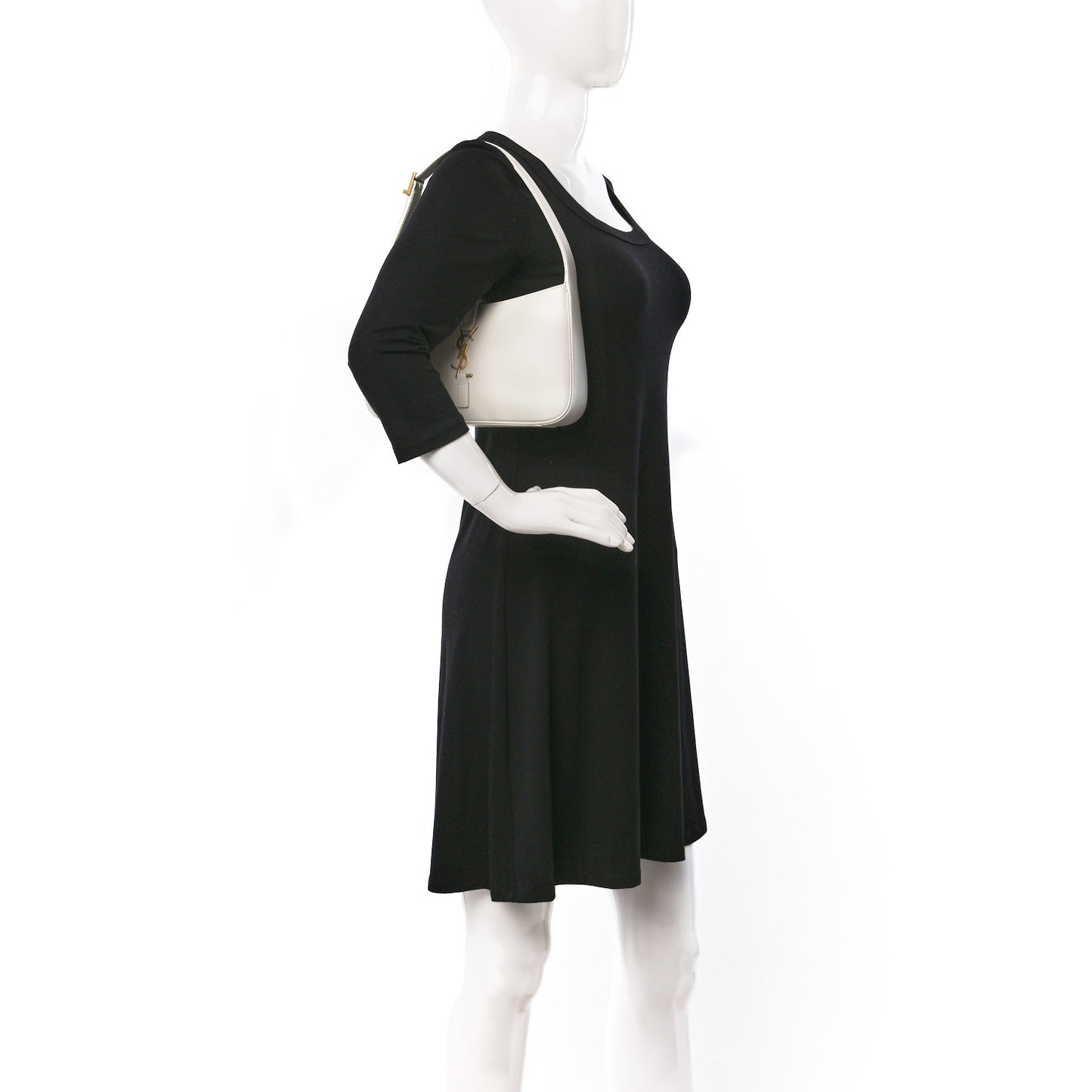 Smooth Calfskin Le 5 A 7 Hobo Blanc Vintage