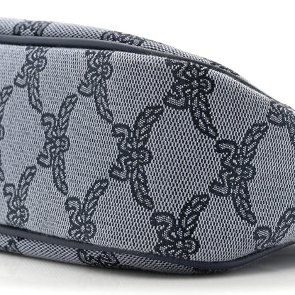 MCM Lauretos Nappa Small Himmel Shoulder Bag Indigo Blue 8 of 9
