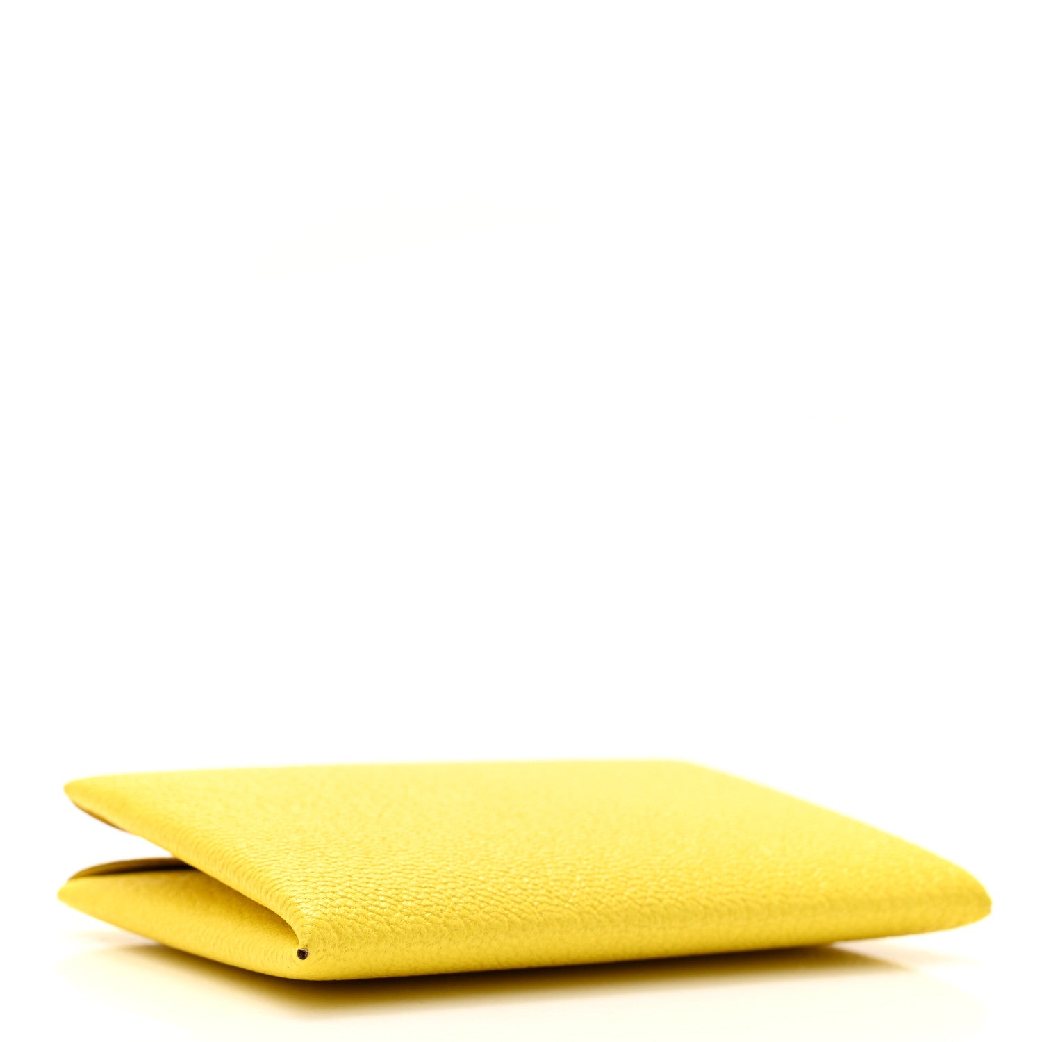 Hermes Chevre Mysore Calvi Card Case Jaune Citron 4 of 8