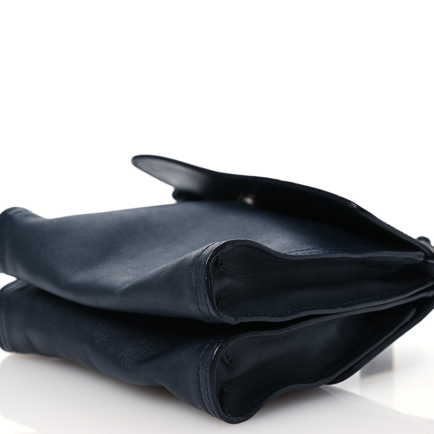 Bottega Veneta Nappa Mini Intrecciato Double Face Bag Navy 9 of 13