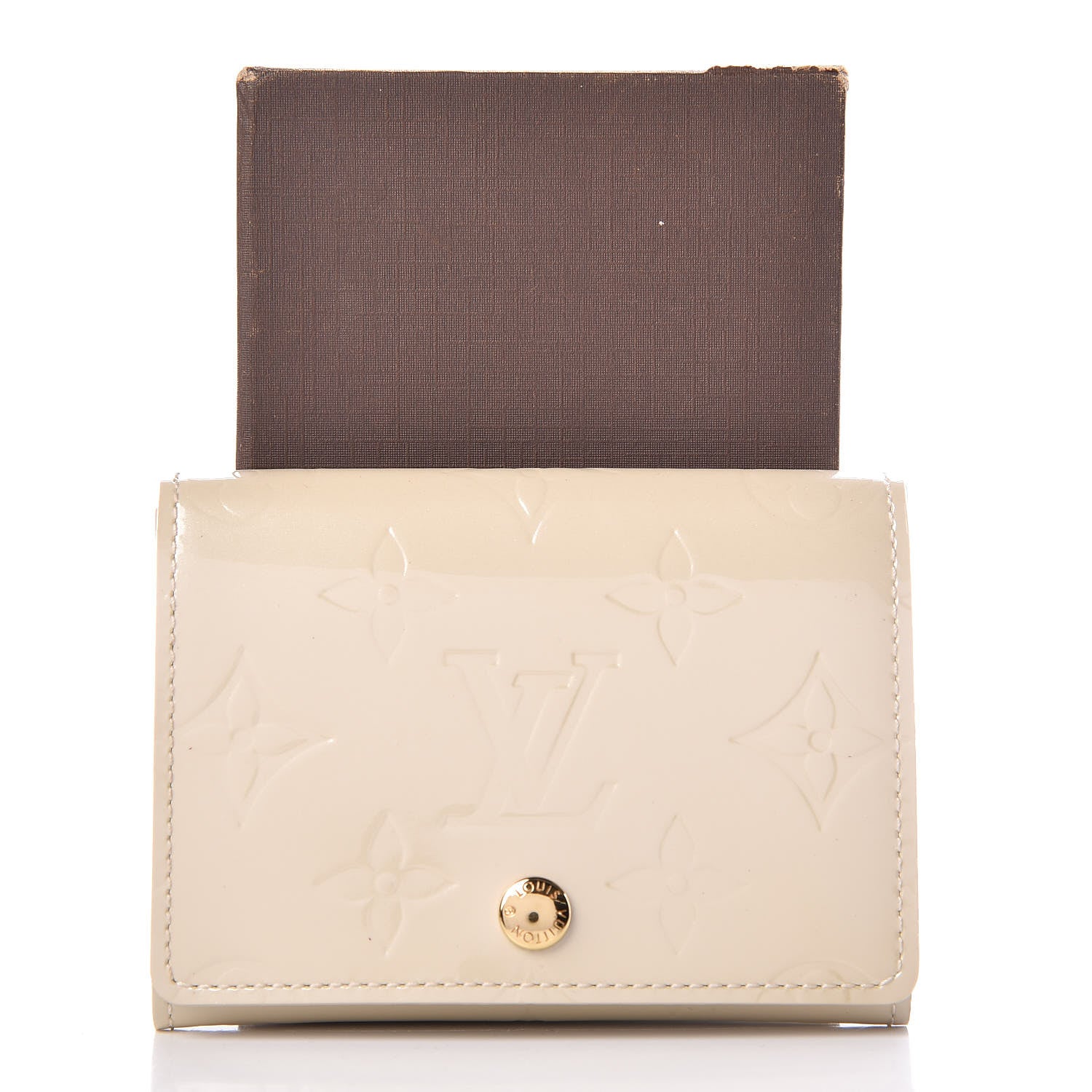 Louis Vuitton Vernis Business Card Holder Blanc Corail 8 of 8