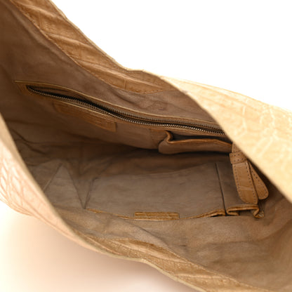 Nancy Gonzalez Crocodile Hobo Beige 4 of 12