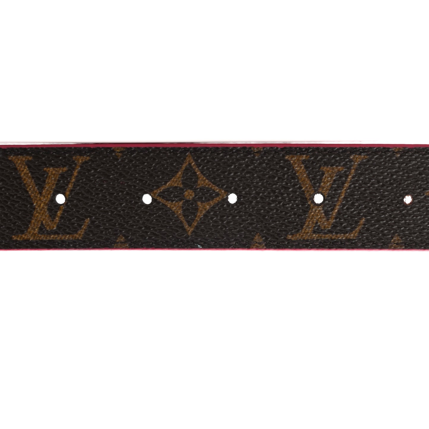 Monogram 30mm LV Initiales Reversible Belt 85 34 Fuchsia