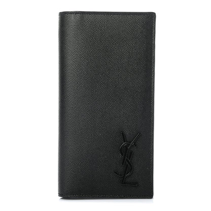 Saint Laurent Grain De Poudre Tiny Monogram Continental Wallet Black 1 of 7