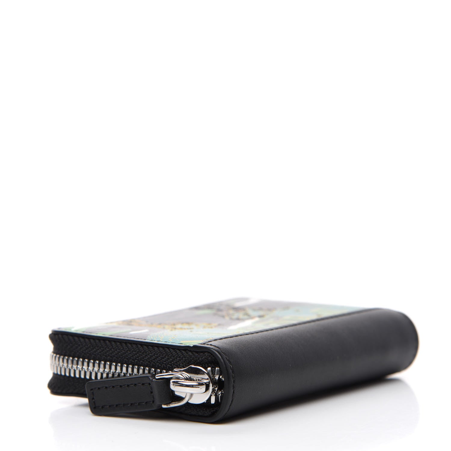 MCM Calfskin Mini Pop Rabbit Zipped Card Wallet Black 4 of 9