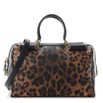 Dolce & Gabbana Dauphine Leopard Print Miss Sicily Boston Satchel 1 of 8