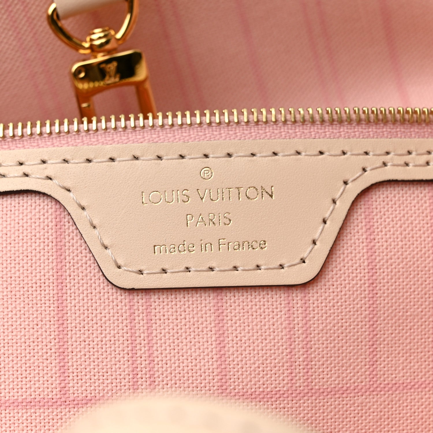 Louis Vuitton Damier Azur Braided Neverfull MM Pink 7 of 9