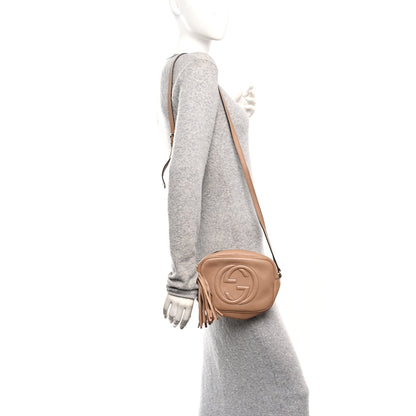 Gucci Pebbled Calfskin Small Soho Disco Bag Rose Beige 2 of 10