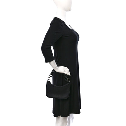 Christian Louboutin Calfskin Mini Loubila Chain Shoulder Bag Black 2 of 11