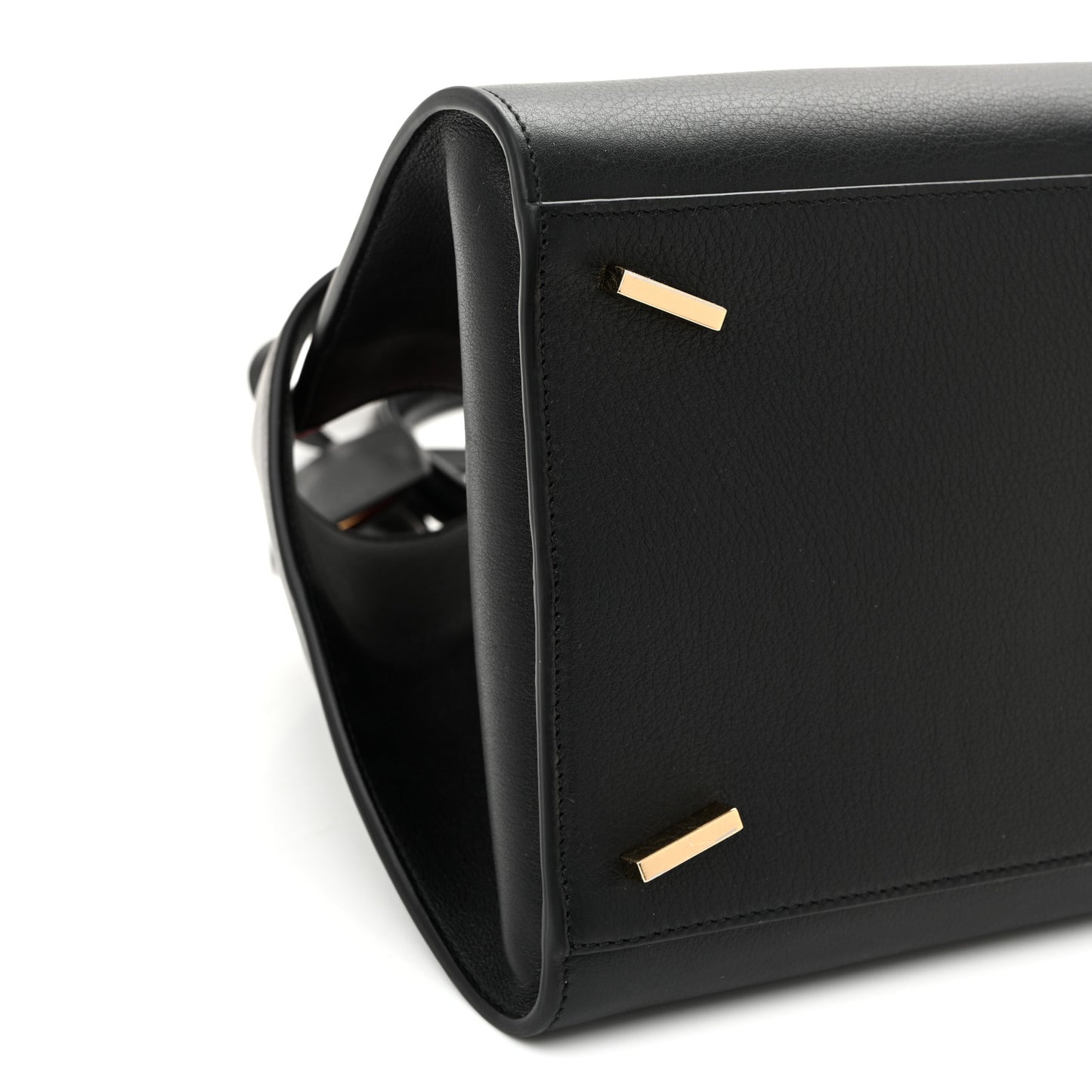 Calfskin Small Hug Bag Black