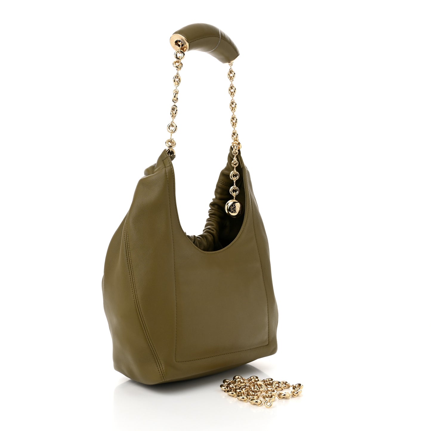 Mellow Nappa Small Squeeze Bag Olive