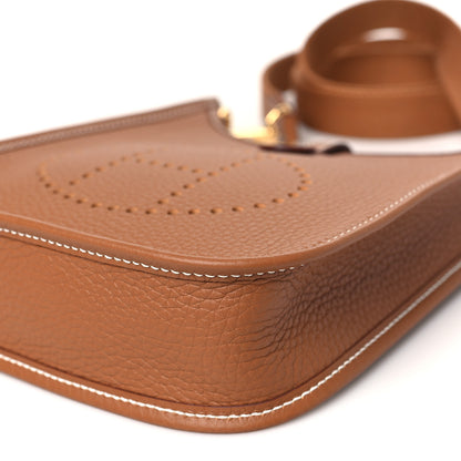 Hermes Taurillon Clemence Evelyne TPM Gold 10 of 11