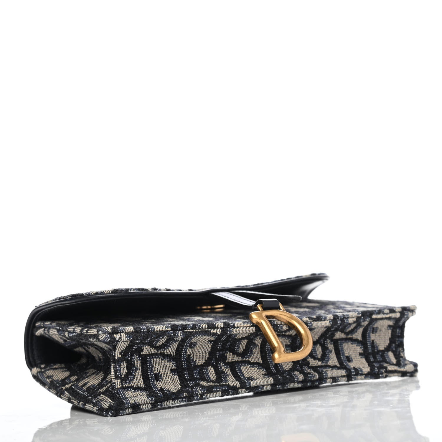 Christian Dior Oblique Saddle Belt Bag Blue 3 of 4
