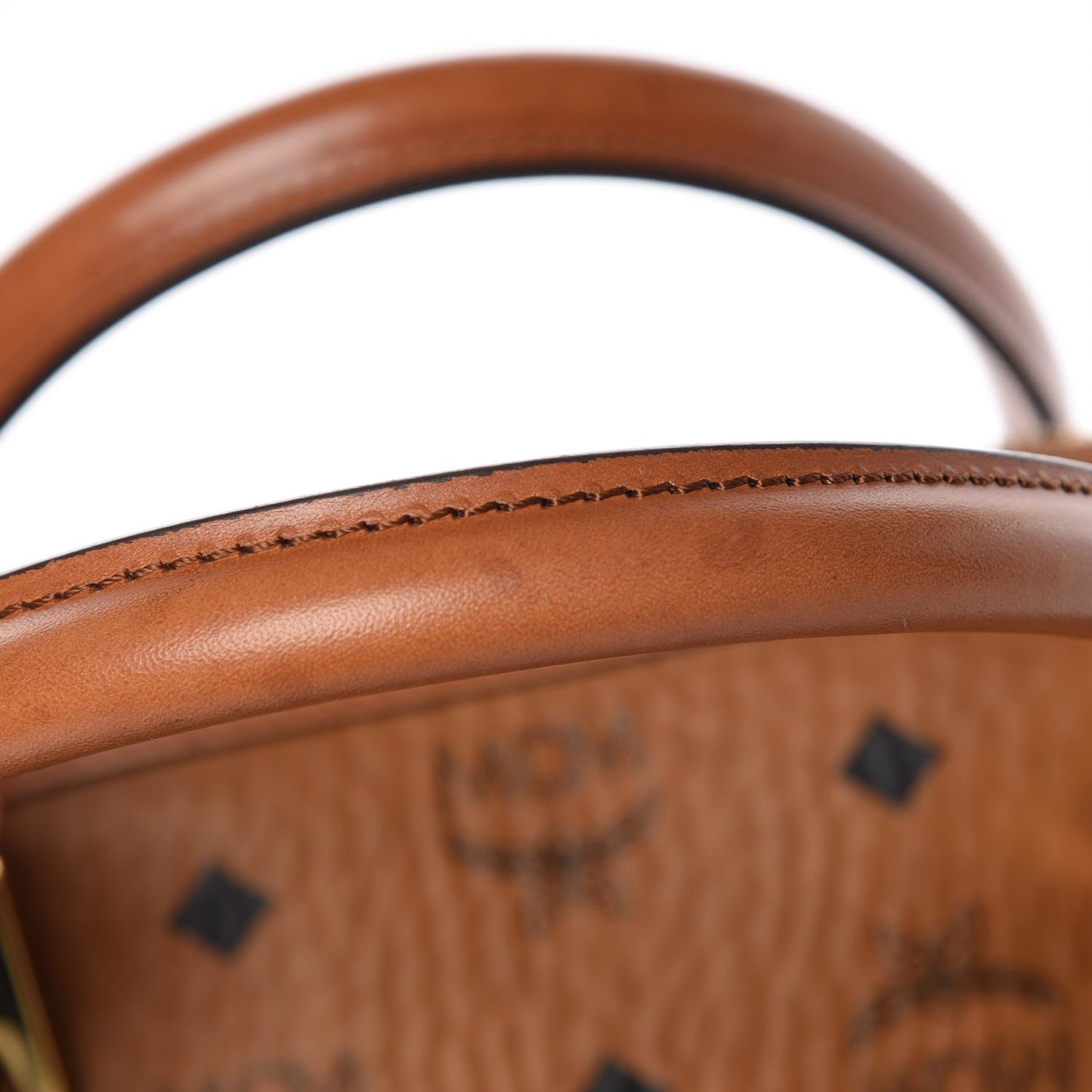 Visetos Heritage Bowler Bag Cognac