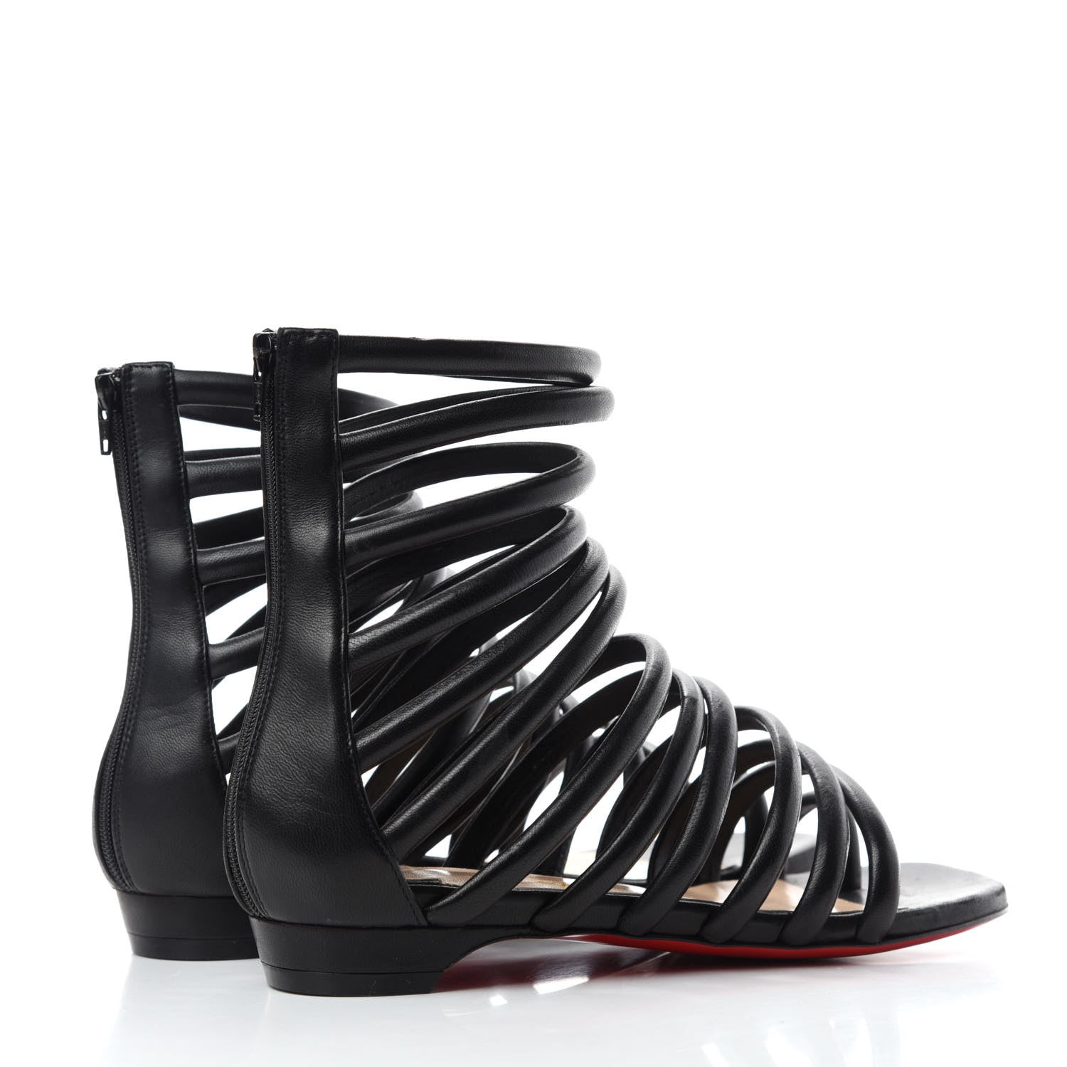Christian Louboutin Nappa Catchetta Flats 35 Black 4 of 8