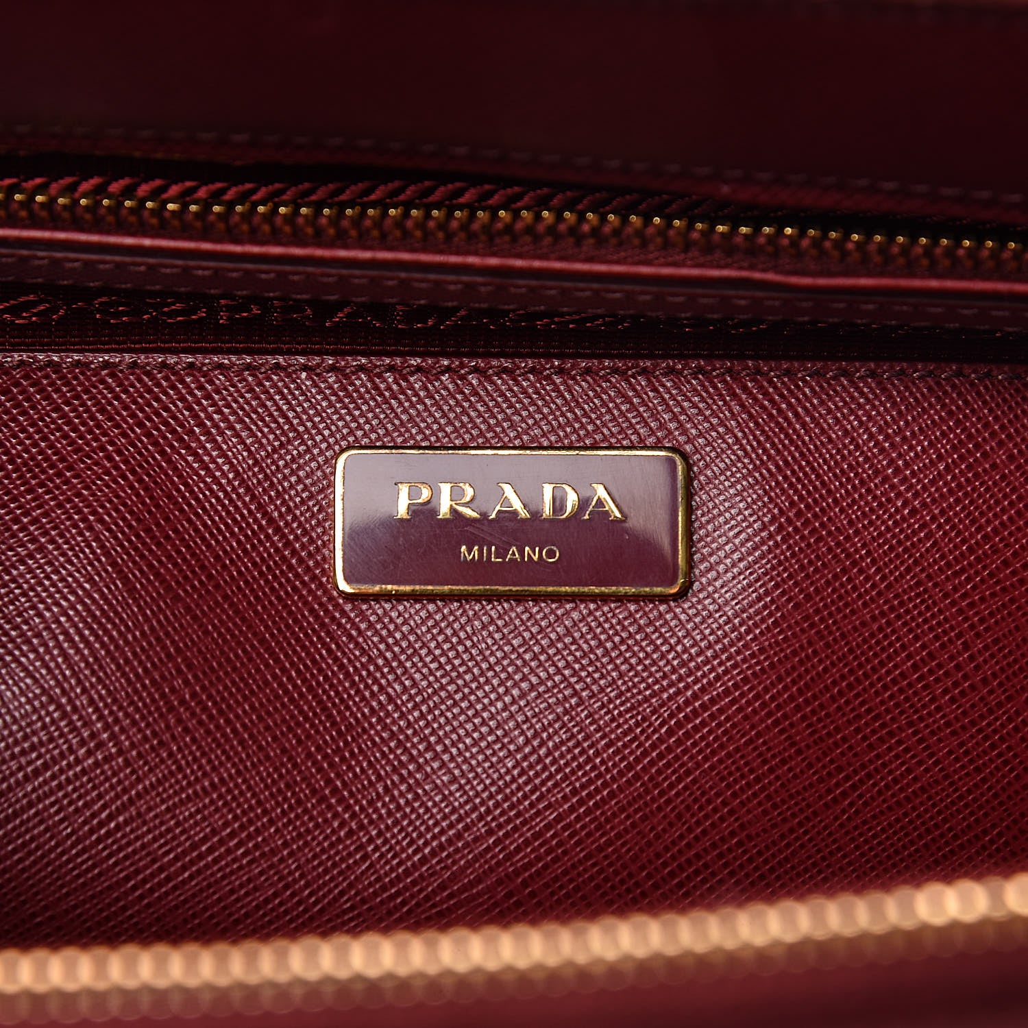 Prada Saffiano Medium Galleria Double Zip Tote Cherry 6 of 12