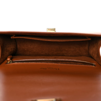Christian Dior Lambskin Studded Medium Diorama Flap Bag Brown 4 of 9