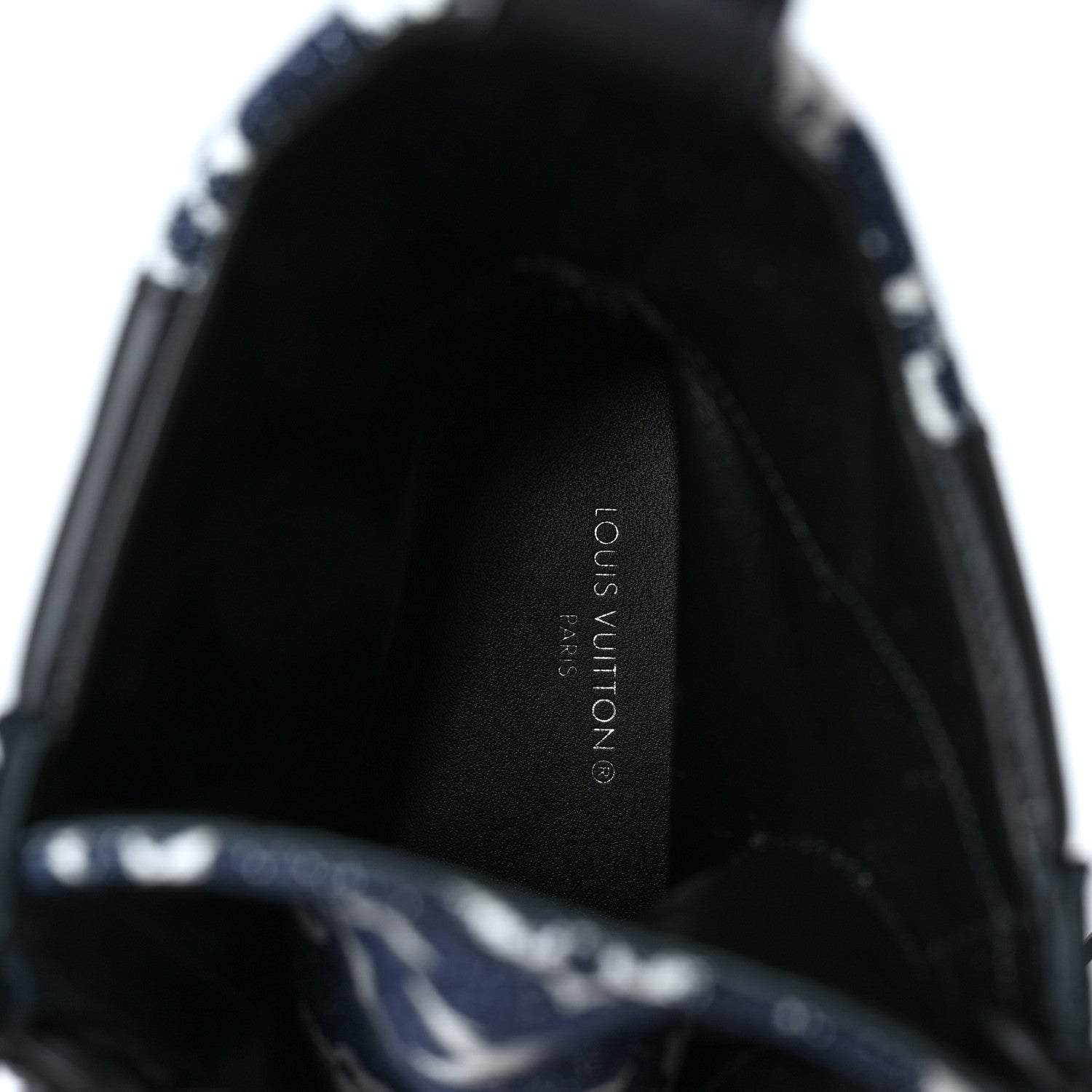Louis Vuitton Calfskin Monogram Denim Laureate Platform Desert Boots 37 Grey 8 of 8